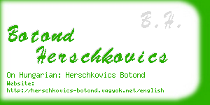 botond herschkovics business card